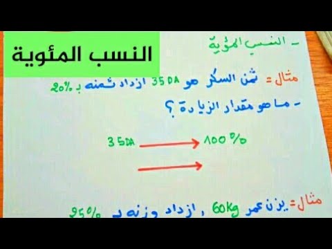 طريقة حساب النسبة , النسبة المئوية و اهميتها